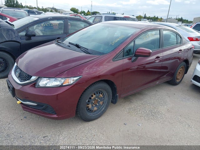 Honda Civic Lx 2014 2HGFB2F47EH032037 Image 2