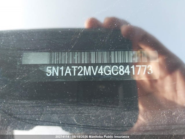 5N1AT2MV4GC841773 Nissan ROGUE SV