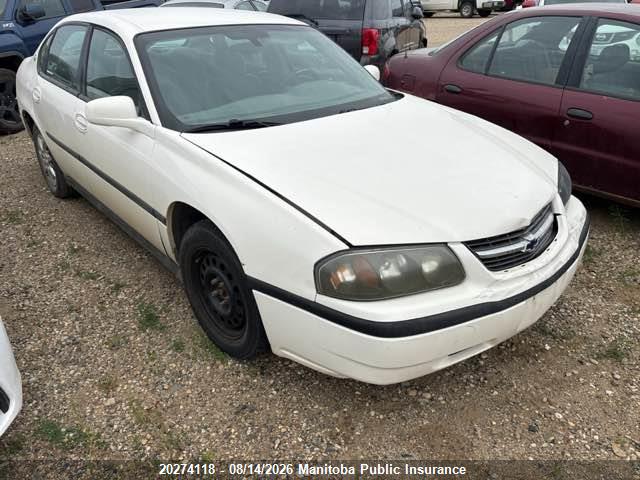 Продаж на аукціоні авто 2004 Chevrolet Impala, vin: 2G1WF52EX49207076, номер лоту: 20274118