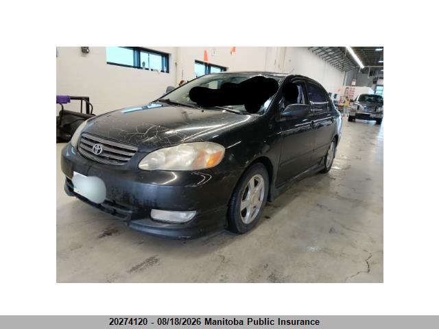 Aukcja sprzedaży 2003 Toyota Corolla Sport, vin: 2T1BR32E43C738788, numer aukcji: 20274120