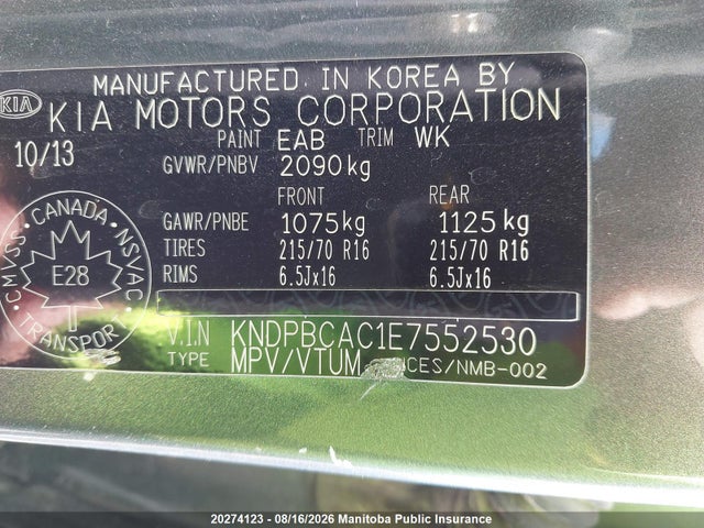 KIA Sportage Lx 2014 KNDPBCAC1E7552530 Image 9