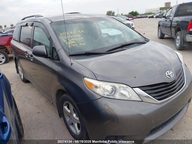 2011 Toyota Sienna Le V6 მანქანა იყიდება აუქციონზე, vin: 5TDKK3DC7BS110214, აუქციონის ნომერი: 20274134
