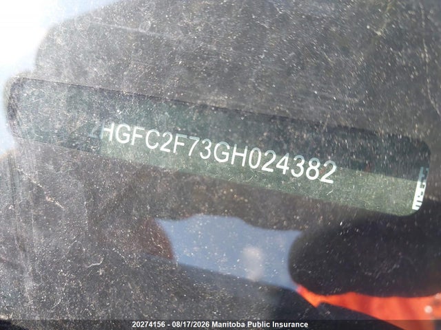 Honda CIVIC EX 2016 2HGFC2F73GH024382 Image 8