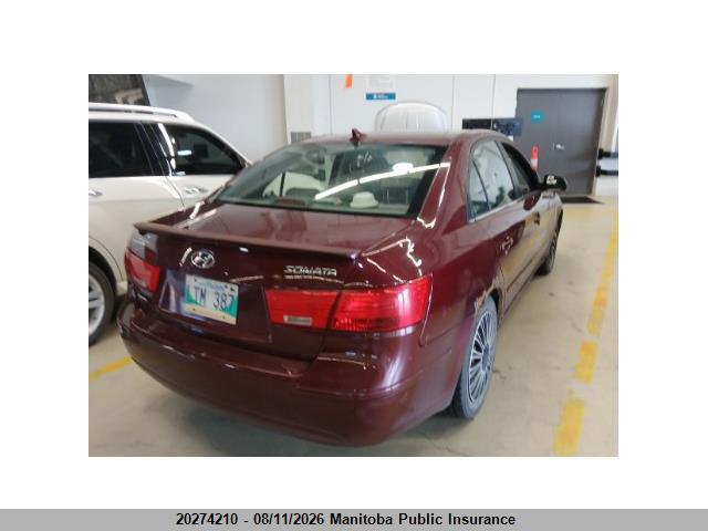 20274210 :رقم المزاد ، 5NPET46C39H458282 vin ، 2009 Hyundai Sonata Gls مزاد بيع