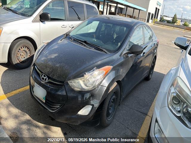 20274213 :رقم المزاد ، 5NPDH4AEXDH214353 vin ، 2013 Hyundai Elantra Gl مزاد بيع