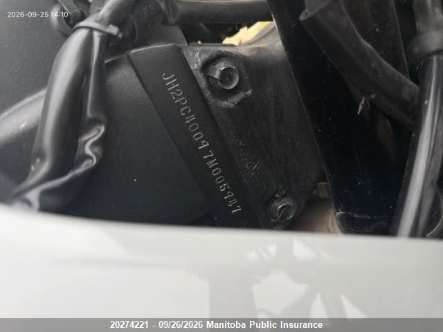 20274221 :رقم المزاد ، JH2PC40097M005947 vin ، 2007 Honda Cbr600rr مزاد بيع