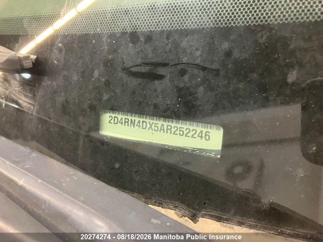 20274274 :رقم المزاد ، 2D4RN4DX5AR252246 vin ، 2010 Dodge Grand Caravan Sxt مزاد بيع
