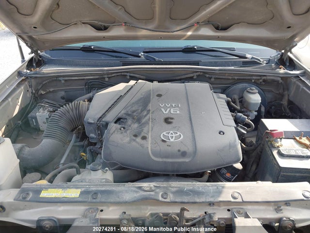 2008 Toyota Tacoma Sr5 Double Cab V6 მანქანა იყიდება აუქციონზე, vin: 5TELU42N18Z497590, აუქციონის ნომერი: 20274281