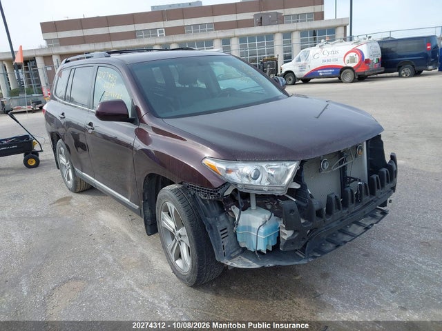 Aukcja sprzedaży 2013 Toyota Highlander V6, vin: 5TDBK3EH4DS202426, numer aukcji: 20274312