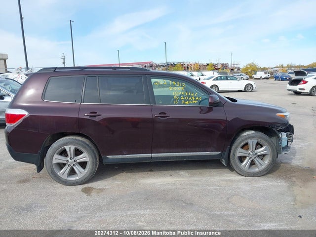 Aukcja sprzedaży 2013 Toyota Highlander V6, vin: 5TDBK3EH4DS202426, numer aukcji: 20274312