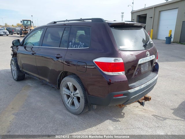 Aukcja sprzedaży 2013 Toyota Highlander V6, vin: 5TDBK3EH4DS202426, numer aukcji: 20274312