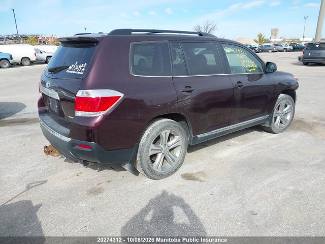Aukcja sprzedaży 2013 Toyota Highlander V6, vin: 5TDBK3EH4DS202426, numer aukcji: 20274312
