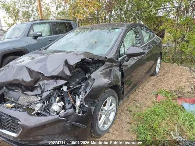 Продажа на аукционе авто 2016 Chevrolet Cruze Lt Turbo, vin: 1G1BE5SM3G7298805, номер лота: 20274317