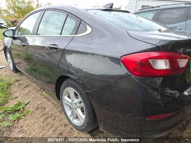 Продажа на аукционе авто 2016 Chevrolet Cruze Lt Turbo, vin: 1G1BE5SM3G7298805, номер лота: 20274317