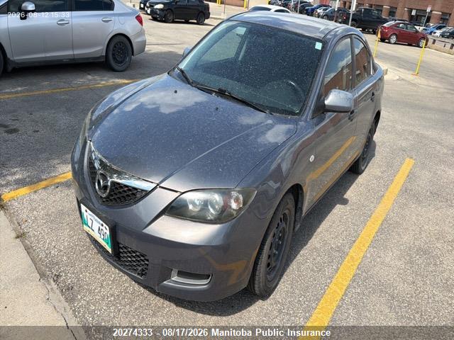 Aukcja sprzedaży 2008 Mazda 3 Mazda Gx, vin: JM1BK32F981880370, numer aukcji: 20274333