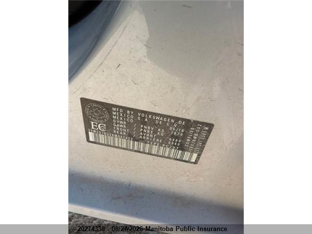20274338 :رقم المزاد ، 3VWC57BU2KM047423 vin ، 2019 Volkswagen Jetta 1.4 Tsi مزاد بيع