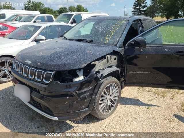 Продажа на аукционе авто 2022 Jeep Compass Limited, vin: 3C4NJDCB8NT198747, номер лота: 20274343