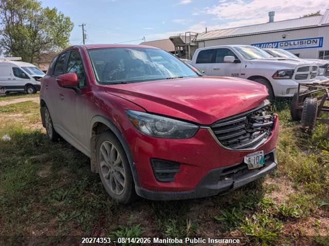 Aukcja sprzedaży 2016 Mazda Cx-5 Gt, vin: JM3KE4DY2G0651729, numer aukcji: 20274353