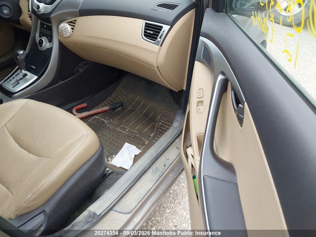Продажа на аукционе авто 2012 Hyundai Elantra Limited, vin: 5NPDH4AE0CH082315, номер лота: 20274354