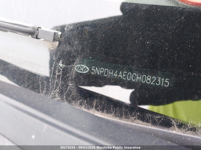 Продажа на аукционе авто 2012 Hyundai Elantra Limited, vin: 5NPDH4AE0CH082315, номер лота: 20274354