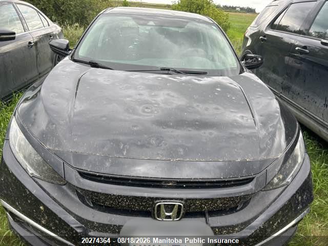 Honda Civic Lx 2019 2HGFC2F55KH039585 Image 12