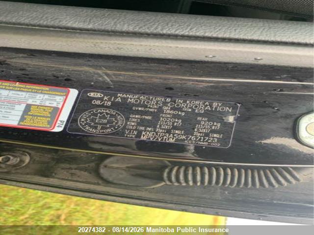 KIA SOUL EX 2019 KNDJP3A59K7671723 Image 9