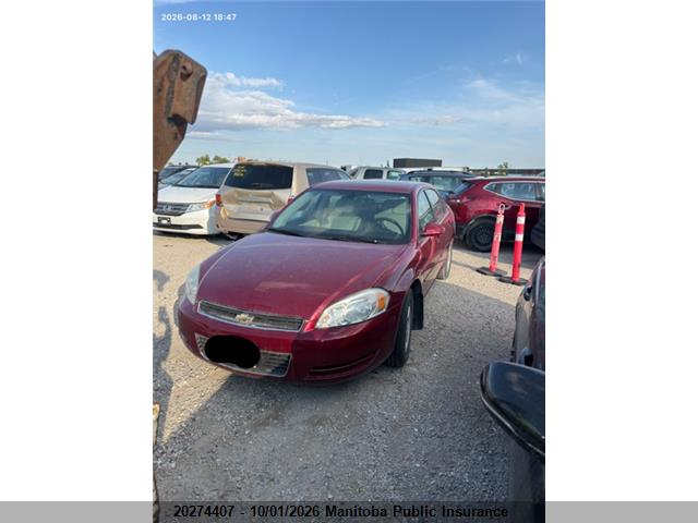 Auction sale of the 2006 Chevrolet Impala Lt V6, vin: 2G1WT58N769194421, lot number: 20274407