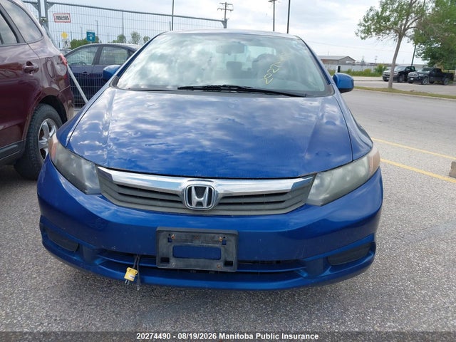 20274490 :رقم المزاد ، 2HGFB2F51CH003770 vin ، 2012 Honda Civic Ex مزاد بيع