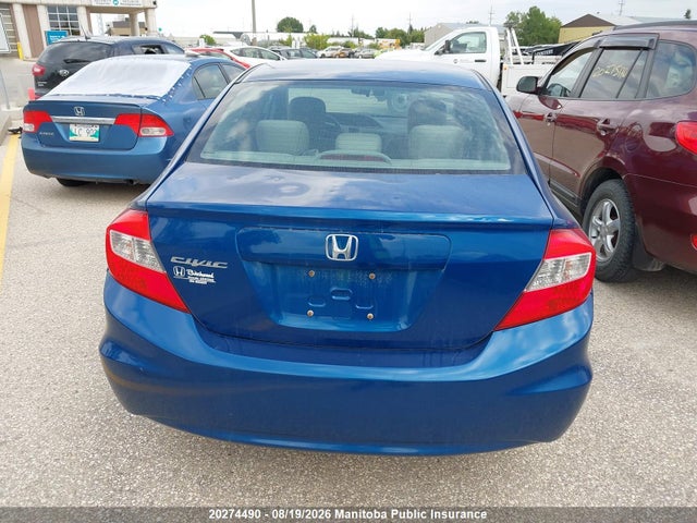 20274490 :رقم المزاد ، 2HGFB2F51CH003770 vin ، 2012 Honda Civic Ex مزاد بيع