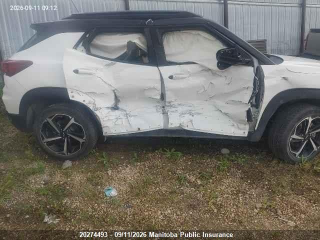20274493 :رقم المزاد ، KL79MUSL4PB184574 vin ، 2023 Chevrolet Trailblazer Rs Turbo مزاد بيع