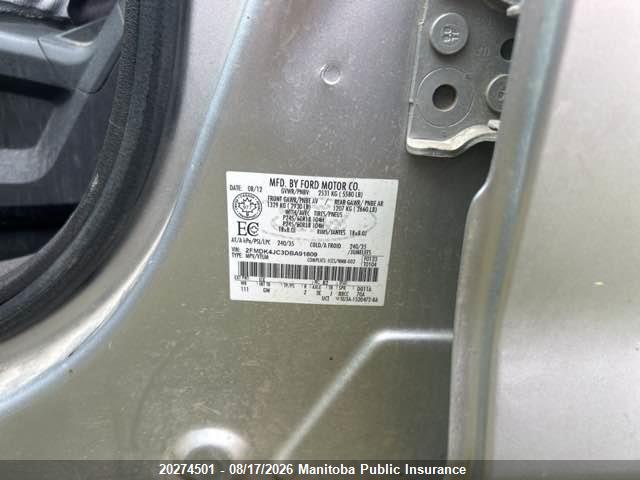 Aukcja sprzedaży 2013 Ford Edge Sel, vin: 2FMDK4JC3DBA91809, numer aukcji: 20274501