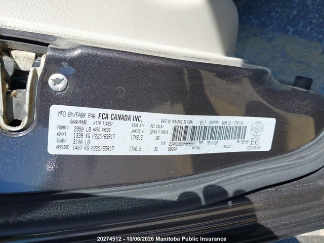 Продаж на аукціоні авто 2017 Dodge Grand Caravan Sxt, vin: 2C4RDGBG6HR868441, номер лоту: 20274512