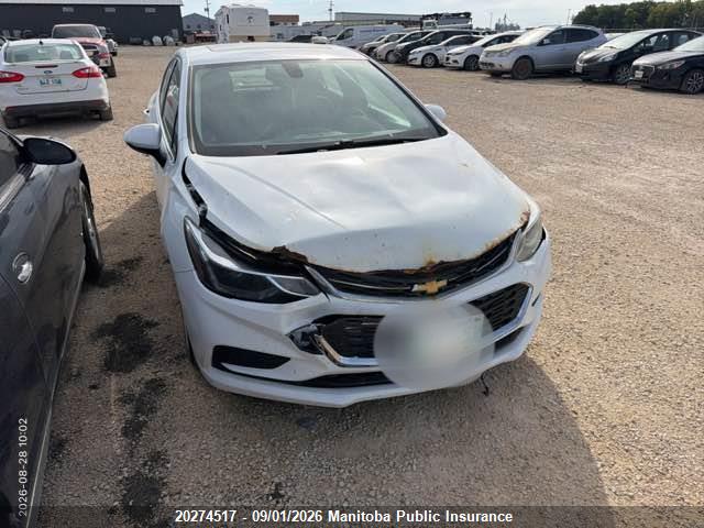 Продаж на аукціоні авто 2018 Chevrolet Cruze Lt Turbo, vin: 1G1BE5SM5J7210683, номер лоту: 20274517