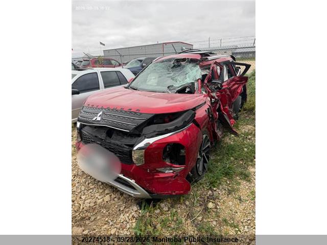 2025 Mitsubishi Outlander Sel Hybrid მანქანა იყიდება აუქციონზე, vin: JA4T5VA97SZ603013, აუქციონის ნომერი: 20274518