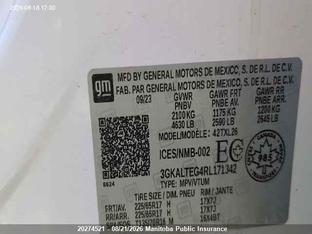 GMC Terrain Sle 2024 3GKALTEG4RL171342 Image 9
