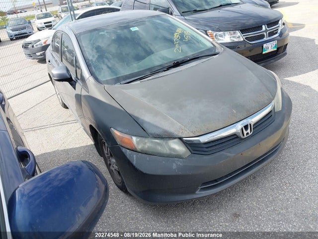 Aukcja sprzedaży 2012 Honda Civic Lx, vin: 2HGFB2F40CH112664, numer aukcji: 20274548