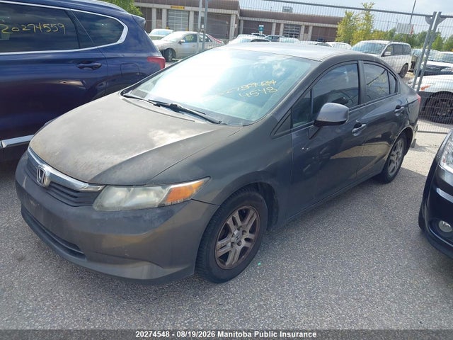 20274548 :رقم المزاد ، 2HGFB2F40CH112664 vin ، 2012 Honda Civic Lx مزاد بيع