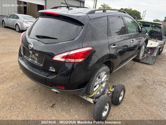 Auction sale of the 2012 Nissan Murano Sl, vin: JN8AZ1MW8CW202489, lot number: 20274558
