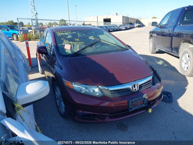 Auction sale of the 2012 Honda Civic Ex, vin: 2HGFB2F58CH000493, lot number: 20274575