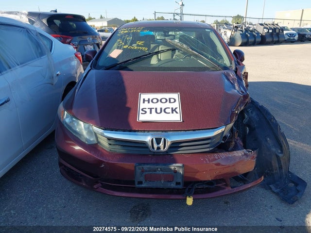 Aukcja sprzedaży 2012 Honda Civic Ex, vin: 2HGFB2F58CH000493, numer aukcji: 20274575