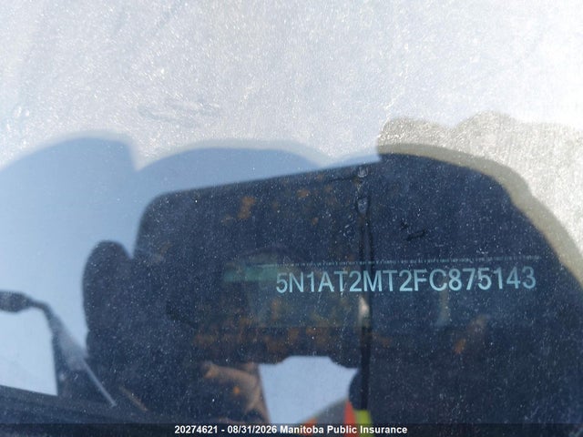 20274621 :رقم المزاد ، 5N1AT2MT2FC875143 vin ، 2015 Nissan Rogue S مزاد بيع