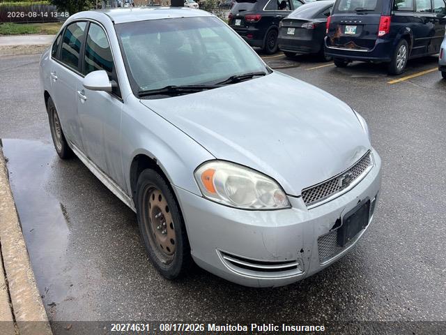 2012 Chevrolet Impala Ls V6 მანქანა იყიდება აუქციონზე, vin: 2G1WA5E37C1113596, აუქციონის ნომერი: 20274631