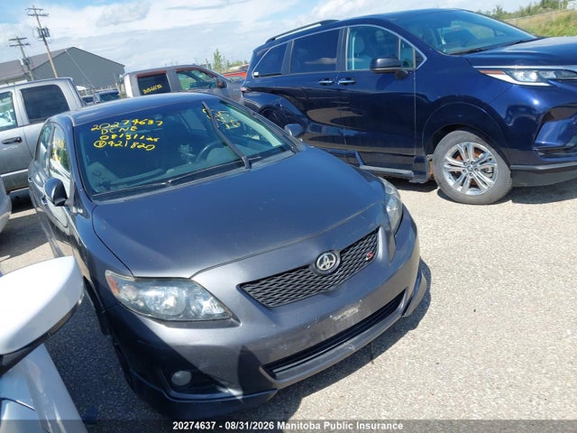 20274637 :رقم المزاد ، 2T1BU4EE4AC421820 vin ، 2010 Toyota Corolla S مزاد بيع