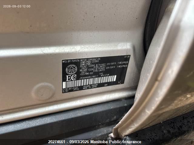 2024 Toyota Venza Limited Hybrid მანქანა იყიდება აუქციონზე, vin: JTEAAAAHXRJ188217, აუქციონის ნომერი: 20274661