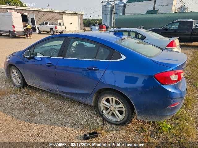 3G1BE5SMXHS570883 Chevrolet Cruze Lt Turbo