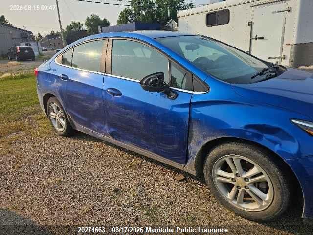 3G1BE5SMXHS570883 Chevrolet Cruze Lt Turbo