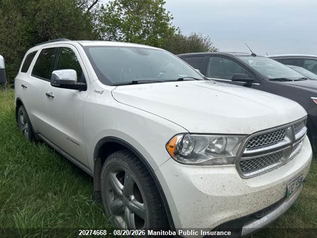 20274668 :رقم المزاد ، 1D4SE5GT7BC730533 vin ، 2011 Dodge Durango Citadel مزاد بيع