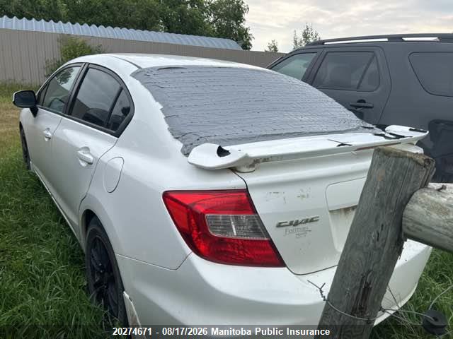 20274671 :رقم المزاد ، 2HGFB2F42CH061068 vin ، 2012 Honda Civic Lx مزاد بيع