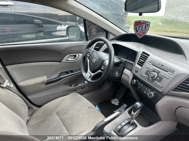 20274671 :رقم المزاد ، 2HGFB2F42CH061068 vin ، 2012 Honda Civic Lx مزاد بيع
