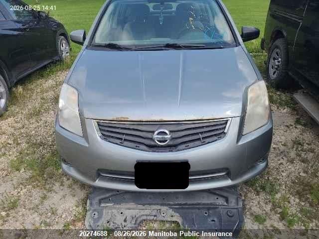 Продаж на аукціоні авто 2010 Nissan Sentra 2.0 S, vin: 3N1AB6AP9AL652698, номер лоту: 20274688